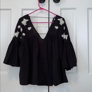 ANTROPOLOGIE FLORAL BLOUSE